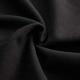 Nora | Viimeistelty Musta Mekko Vyöllä ja Mandarin-kauluksella