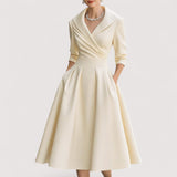 Lorenza™ | Midi-Satiini-Mekko