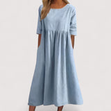 Selina™ | Imarteleva puuvillamekko