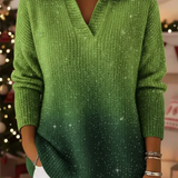 Nina™ | Tähtitaivaan Korkeakauluksinen Neulepusero