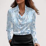 Charlotte™ | Satiinitoppi V-pääntiellä