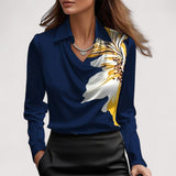 Charlotte™ | Satiinitoppi V-pääntiellä