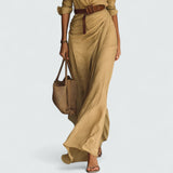 Pia™ | Pitkät hihat pitkä mekko