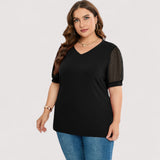 Ilse™ | Läpinäkyvä V-pääntie-toppi