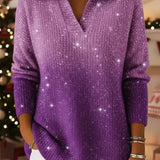 Nina™ | Tähtitaivaan Korkeakauluksinen Neulepusero