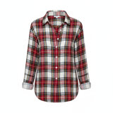 Amelia™ | Ruudullinen pusero lämpimissä syksyn sävyissä