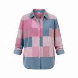 Mia™ | Ruudullinen pusero lämpimissä syksyn sävyissä