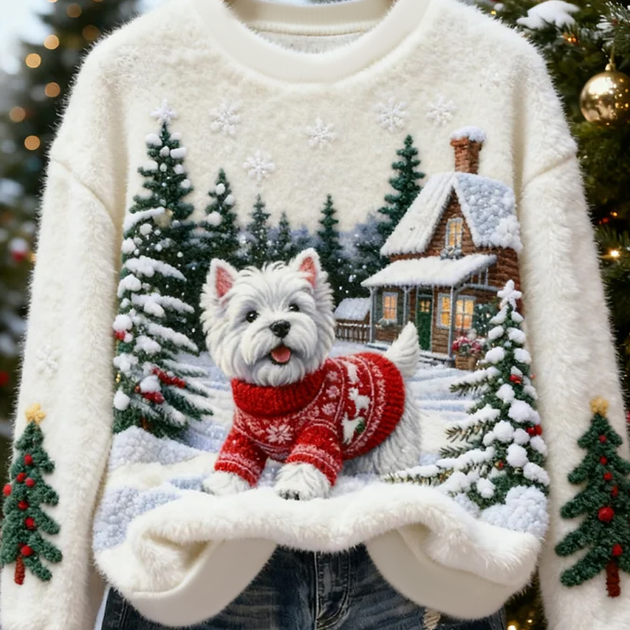 Luna™ | Neulepaita koirakuviolla