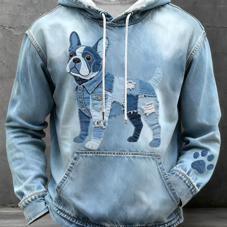 Paco™ | Miesten huppari koirakuviolla