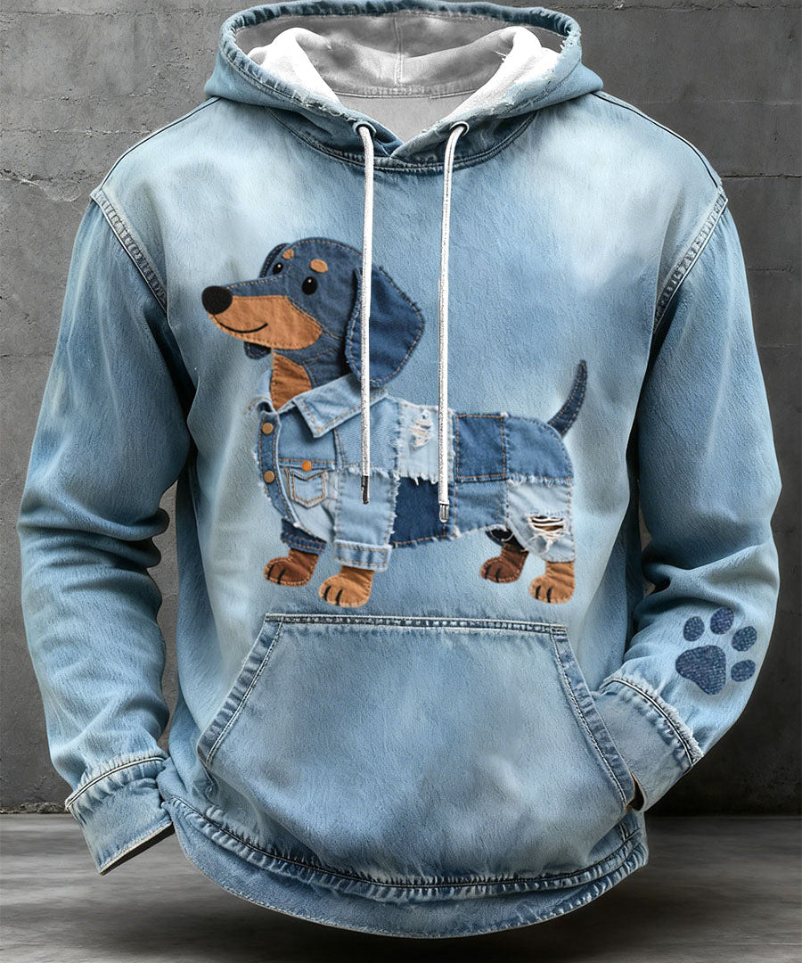 Bruno™ | Miesten huppari koirakuviolla